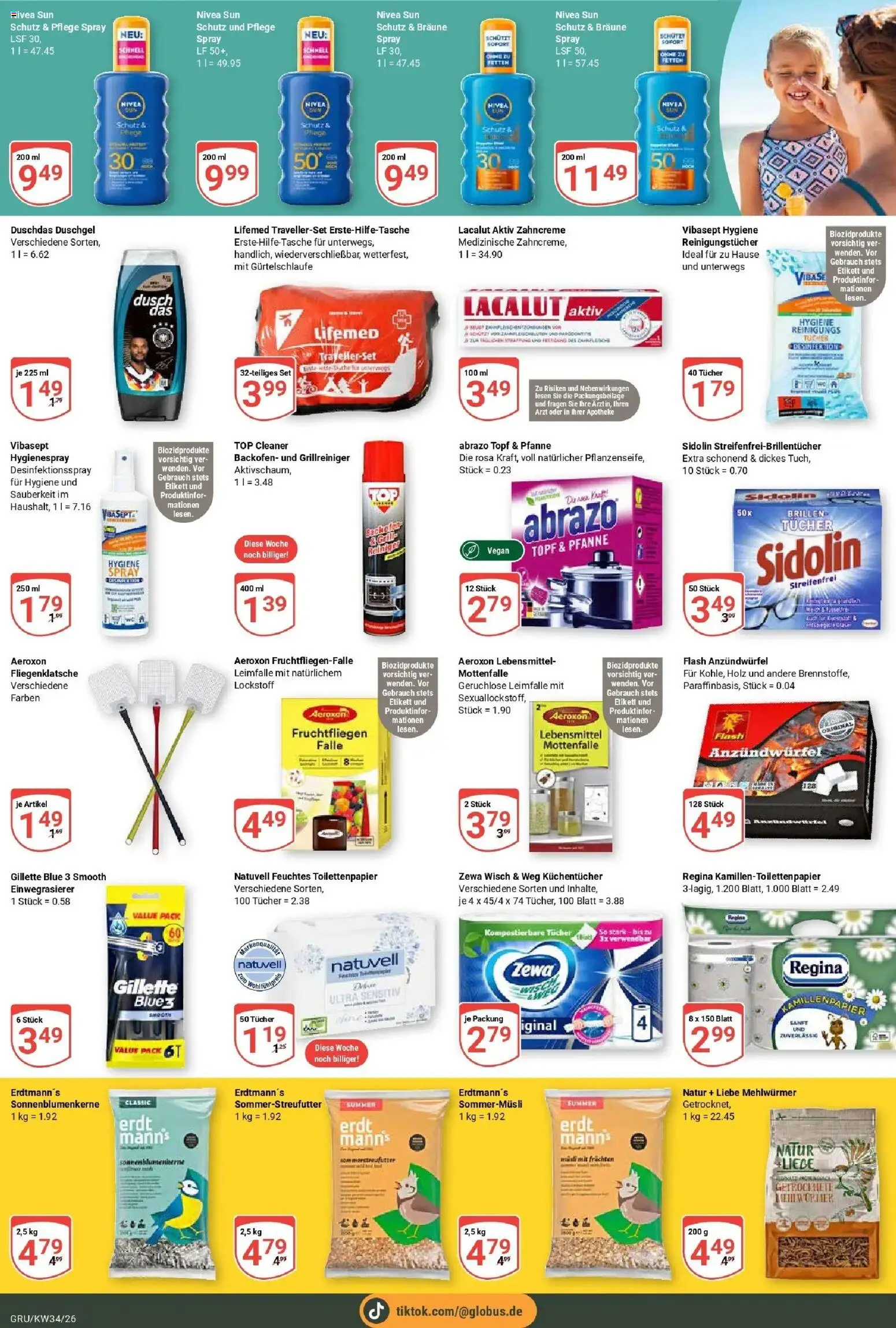 Globus Prospekt Grünstadt (ab 17.08.2026) » Angebote online | Seite: 22 | Produkte: Zewa, Reinigungstücher, Backofen, Ente