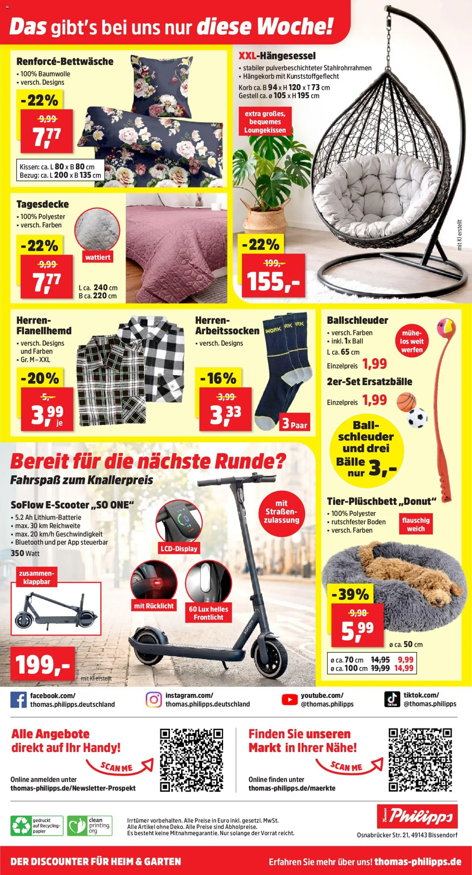 Thomas Philipps Prospekt – gültig ab 07.09.2026 | Seite: 14 | Produkte: Kissen, Tagesdecke, Korb