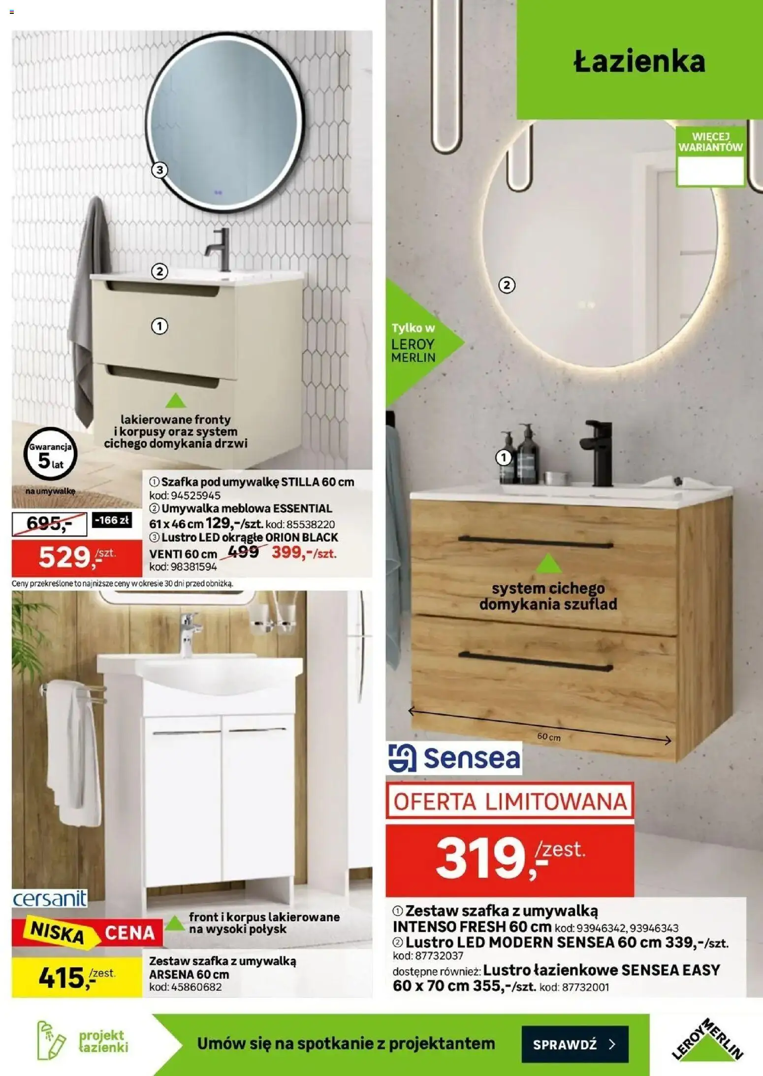 Leroy Merlin aktualna gazetka od (30.09.2026 - 20.10.2026) | Strona: 3 | Produkty: Lustro LED, Umywalka, Lustro, Drzwi