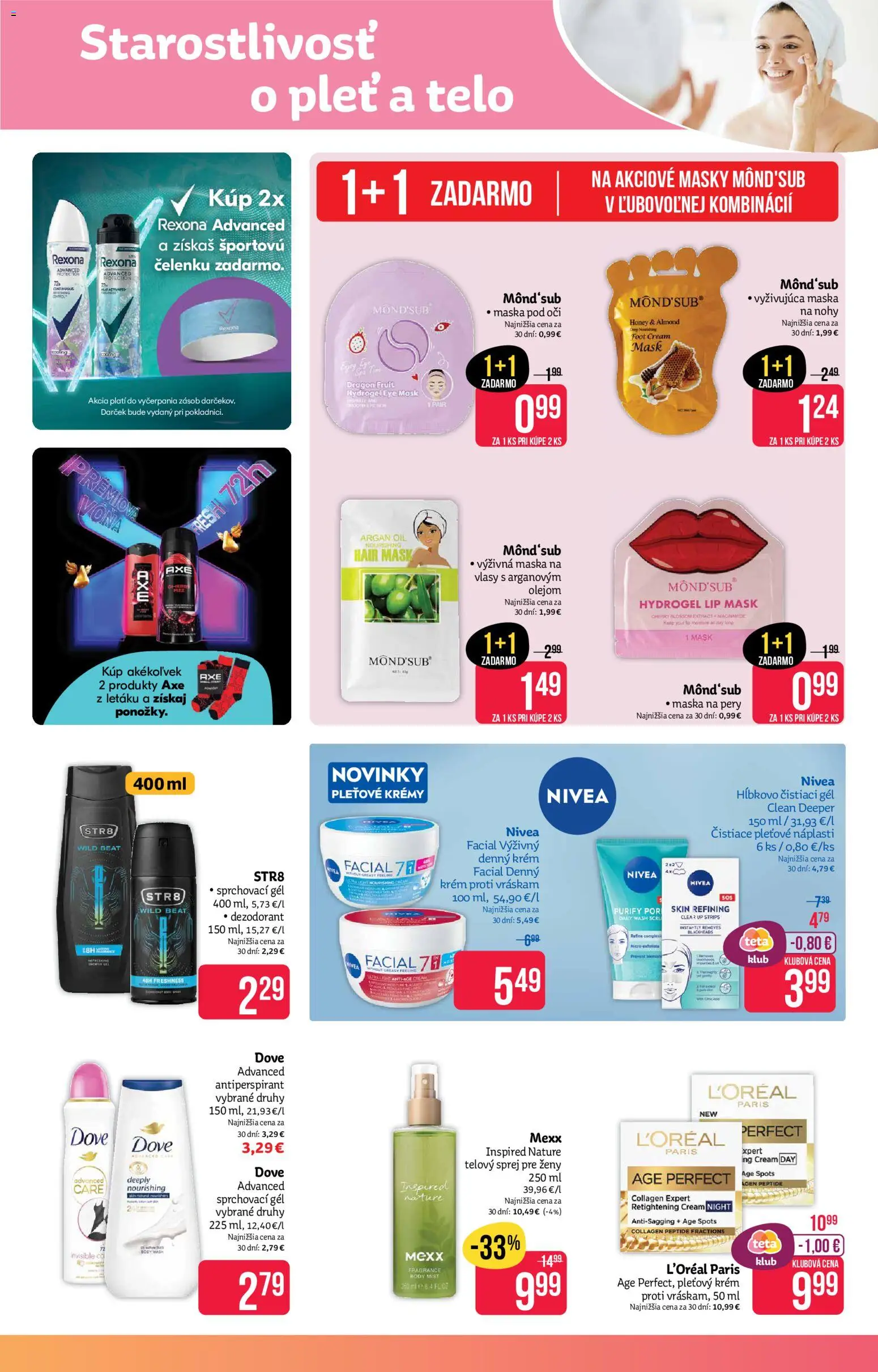 Nové Teta drogerie akcie – leták je platný od 17.08.2026 | Strana: 5 | Produkty: Masky, Maska na vlasy, Maska, Antiperspirant