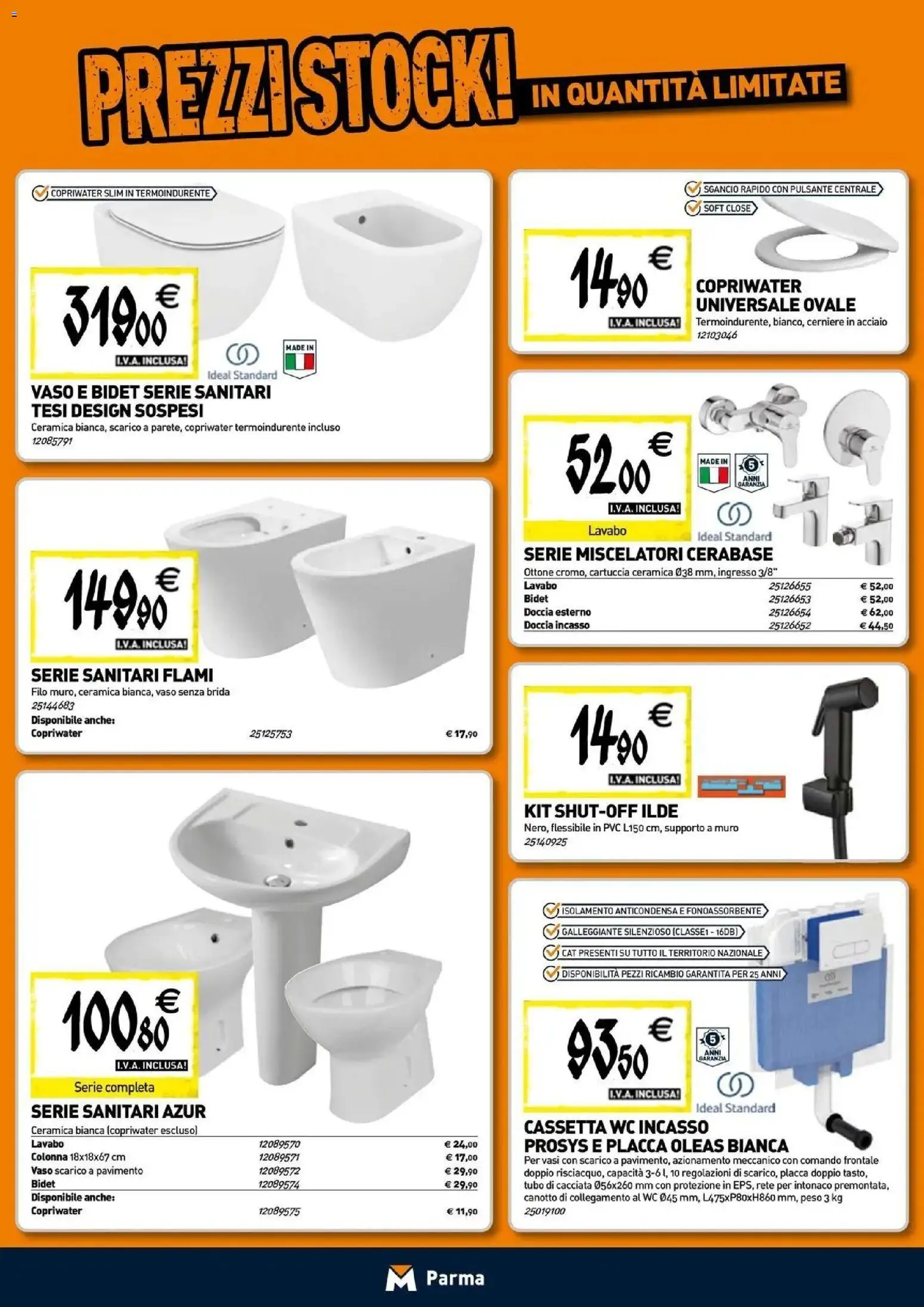 Nuovo TECNOMAT catalogo Parma dal 24/09/2026 > offerte anteprima 🛍️ | Pagina: 4 | Prodotti: Pavimento, WC, Doccia, Vaso