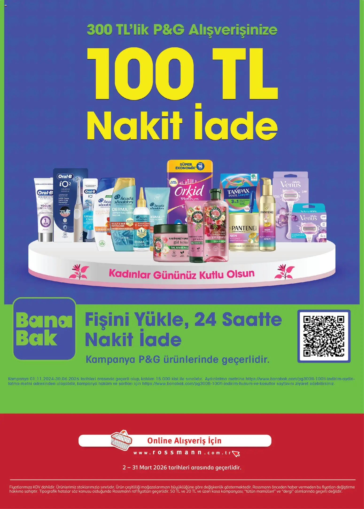 Rossmann - Mart Kişisel Bakım Kataloğu - 02.03.2026 tarihinden itibaren geçerlidir | Sayfa: 36 | Ürünler: Raf, Gül, Şampuan, Maske