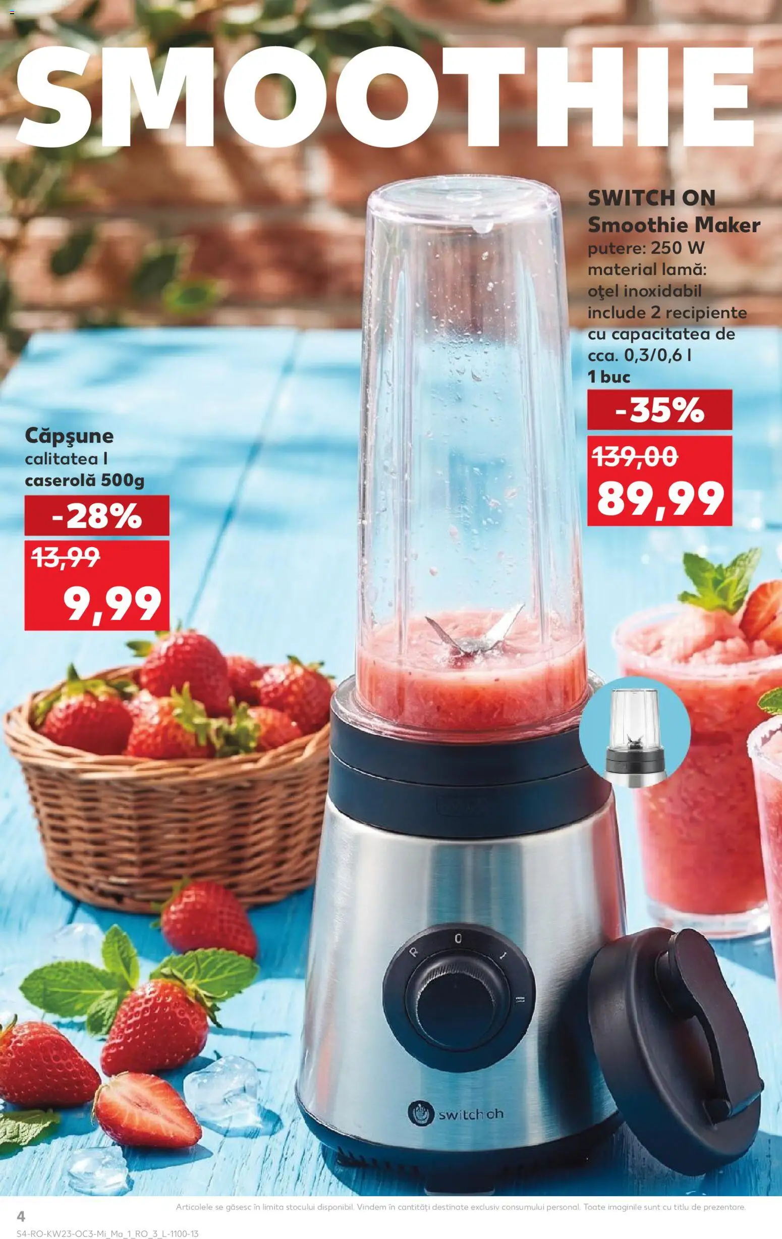 Noul catalog Kaufland – valabil de la 03.06.2026 | Pagină: 4 | Produse: Recipiente, Smoothie