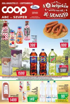 COOP - Abc & Szuper / Tisza - amely érvényes a következő dátumtól: 2026.08.27.