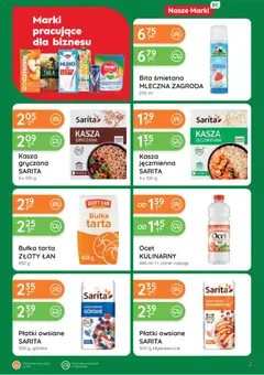 Pogląd oferty "Eurocash gazetka" - ważna od 25.06.2026 | Strona: 2 | Produkty: Płatki owsiane, Mleko, Śmietana, Płatki