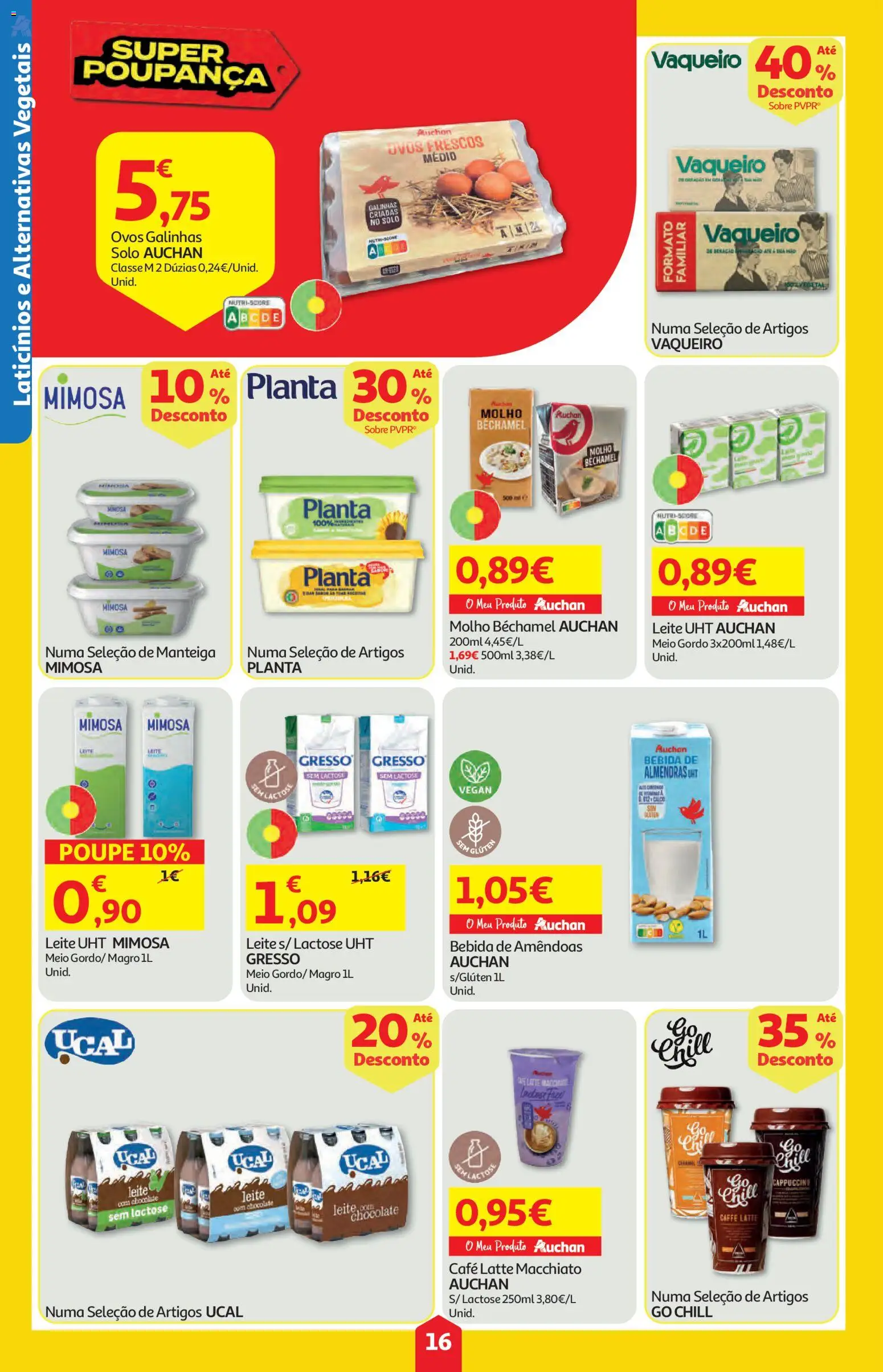 Auchan folheto │ válido de 11.06.2026 | Página: 16 | Produtos: Amêndoas, Leite, Chocolate, Bebida