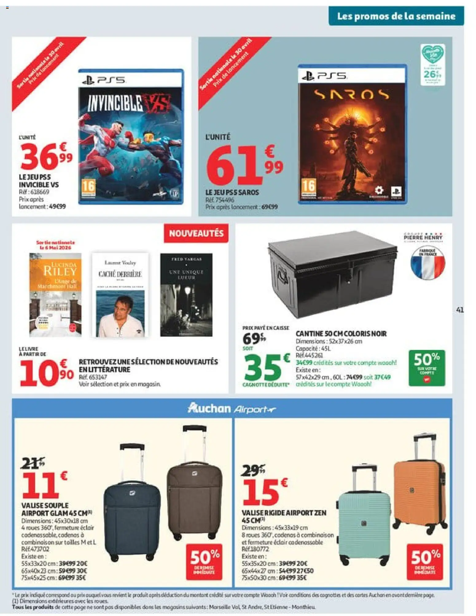 {H1} | Page: 41 | Produits: Combinaison, Livre, Valise