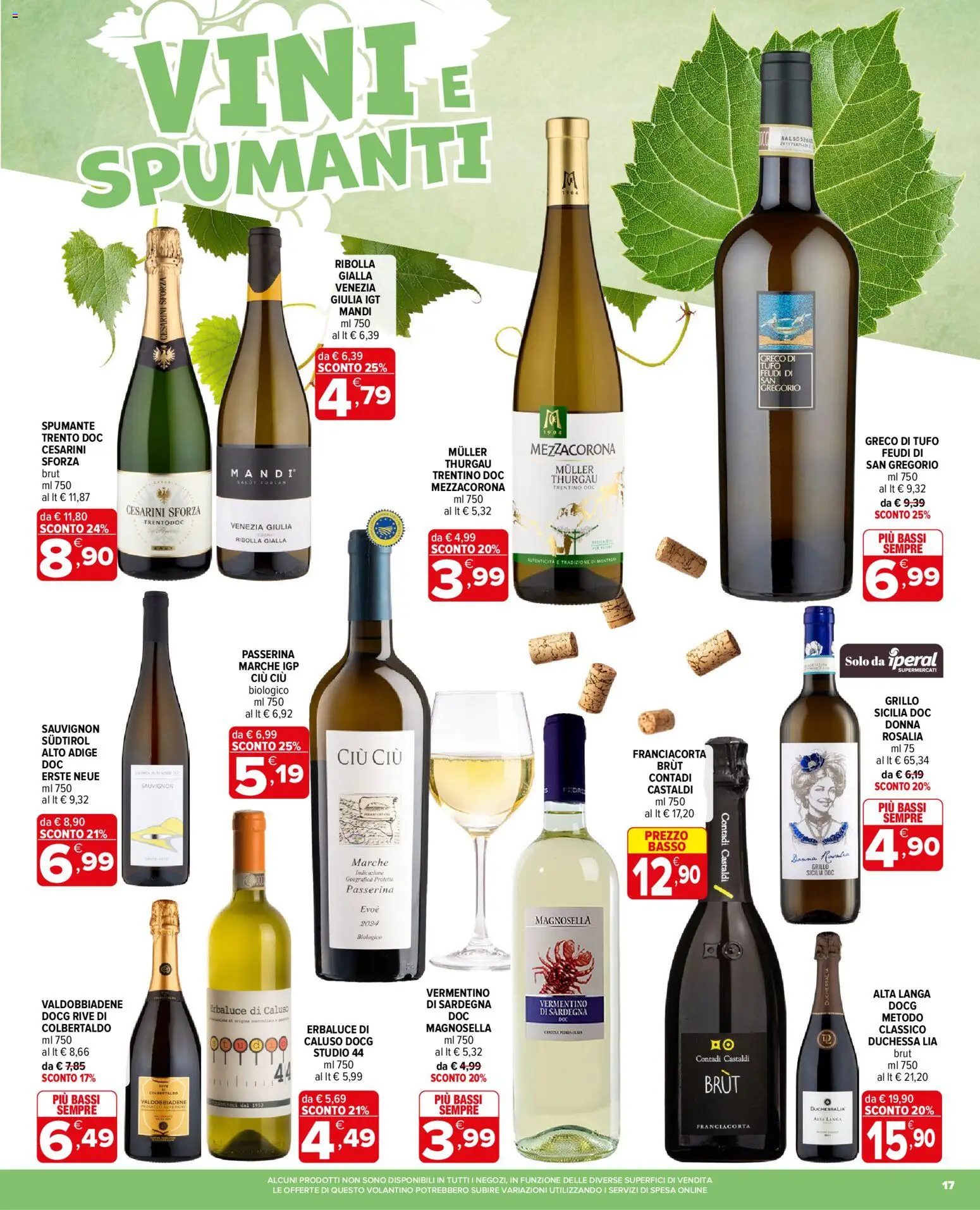 Volantino Iperal del 29/07/2026 | Pagina: 17 | Prodotti: Spumante, Basso