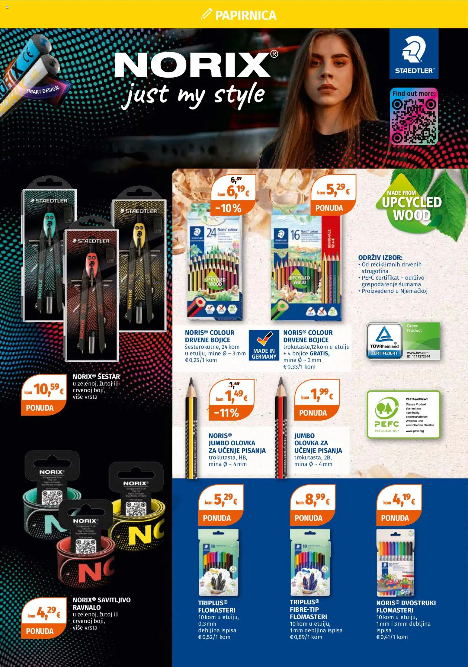 Müller katalog | vrijedi od 17.08.2026 | Stranica: 4 | Proizvodi: Šestar, Drvene bojice, Flomasteri