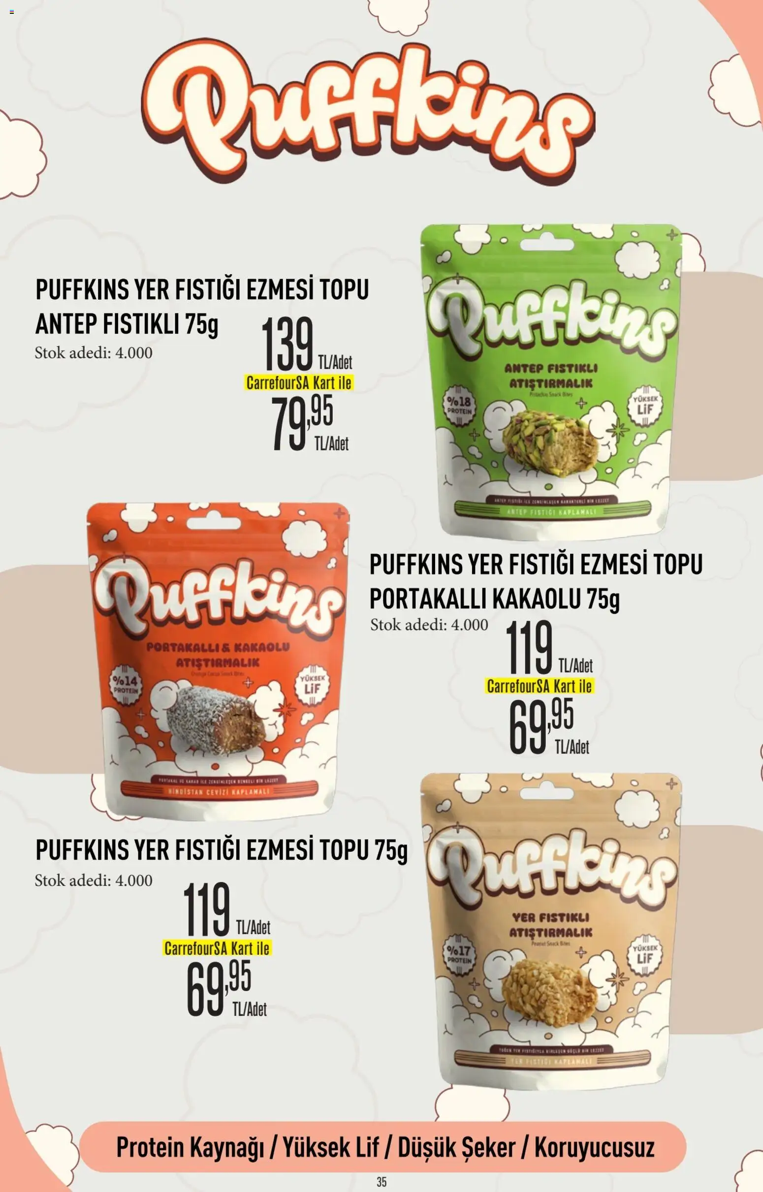 CarrefourSA Katalog - 06 Ağustos 2026 tarihinden itibaren geçerlidir | Sayfa: 35 | Ürünler: Atıştırmalık, Şeker, Yer fıstığı