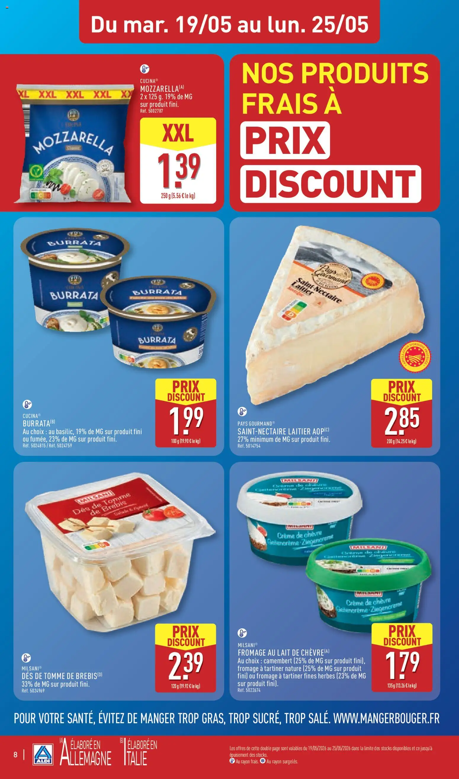 {H1} | Page: 10 | Produits: Lait, Fromage, Camembert, Crème