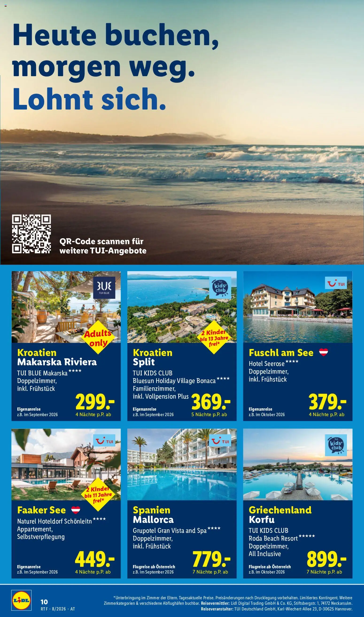 Lidl August/September Reise - Highlights gültig ab 12.08.2026 | Seite: 10