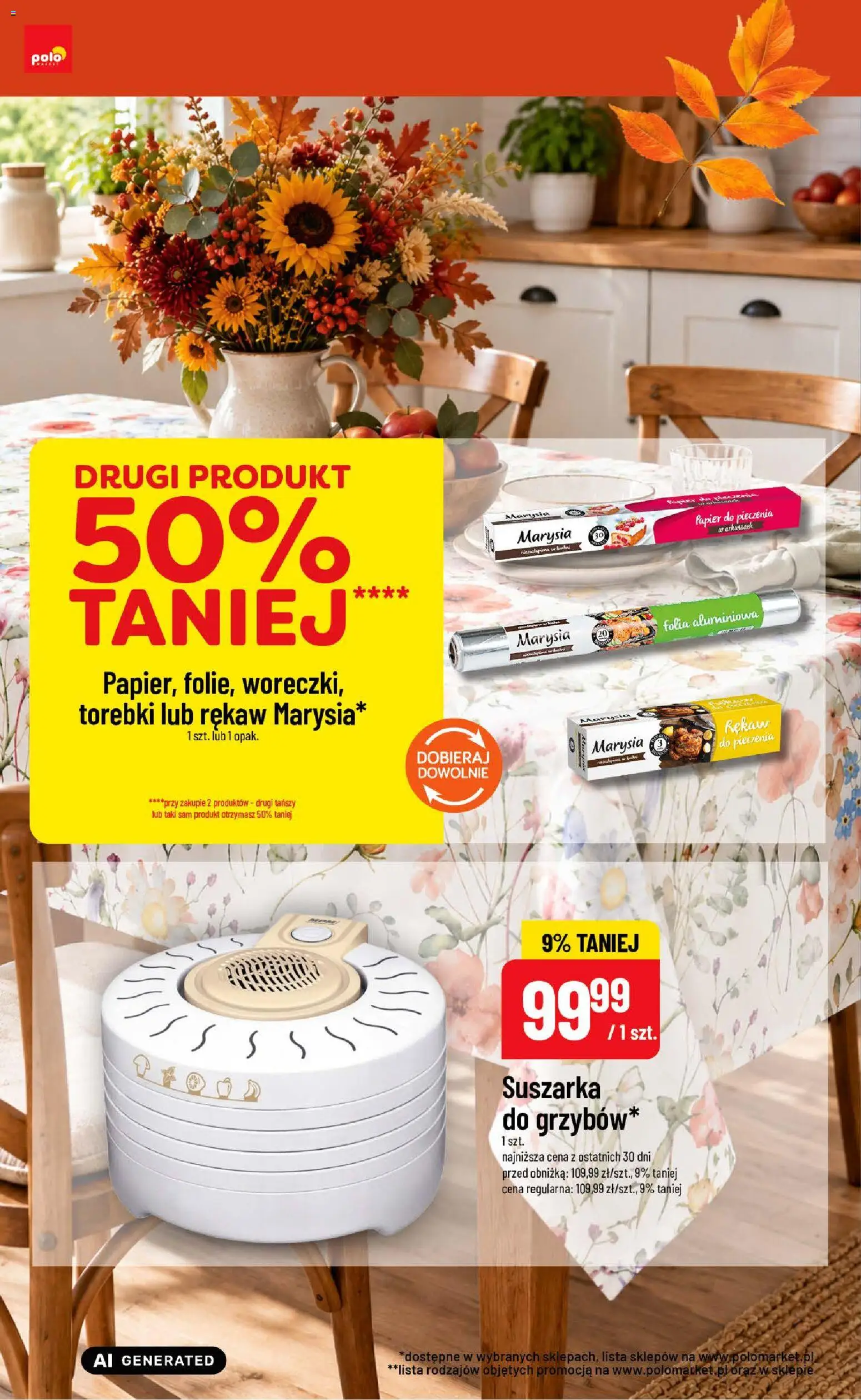 POLOmarket gazetka - Inspirujący Tydzień od 14.10.2026 | Strona: 4 | Produkty: Suszarka, Papier do pieczenia, Folia, Torebki