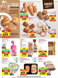 Spar akciós újság - amely érvényes a következő dátumtól: 2026.09.24. | Oldal: 10 | Termékek: Schär, Fánk, Kalács, Csirkemell