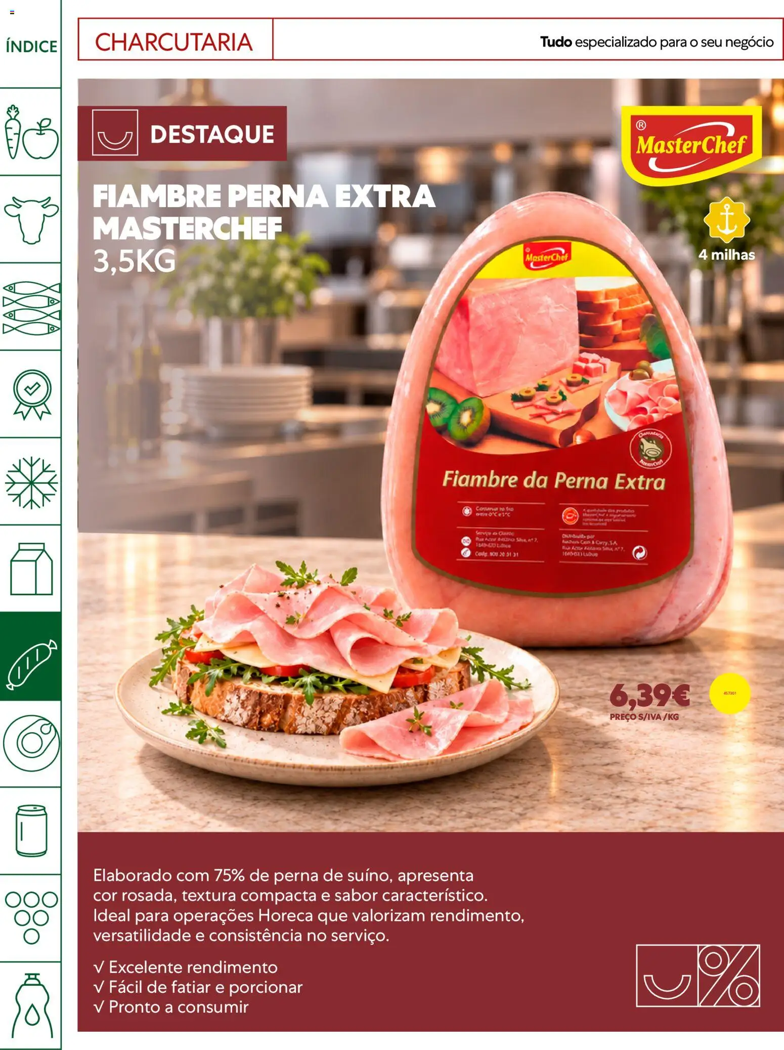 Recheio Horeca Madeira │ válido de 22/09/2026 | Página: 14 | Produtos: Fiambre