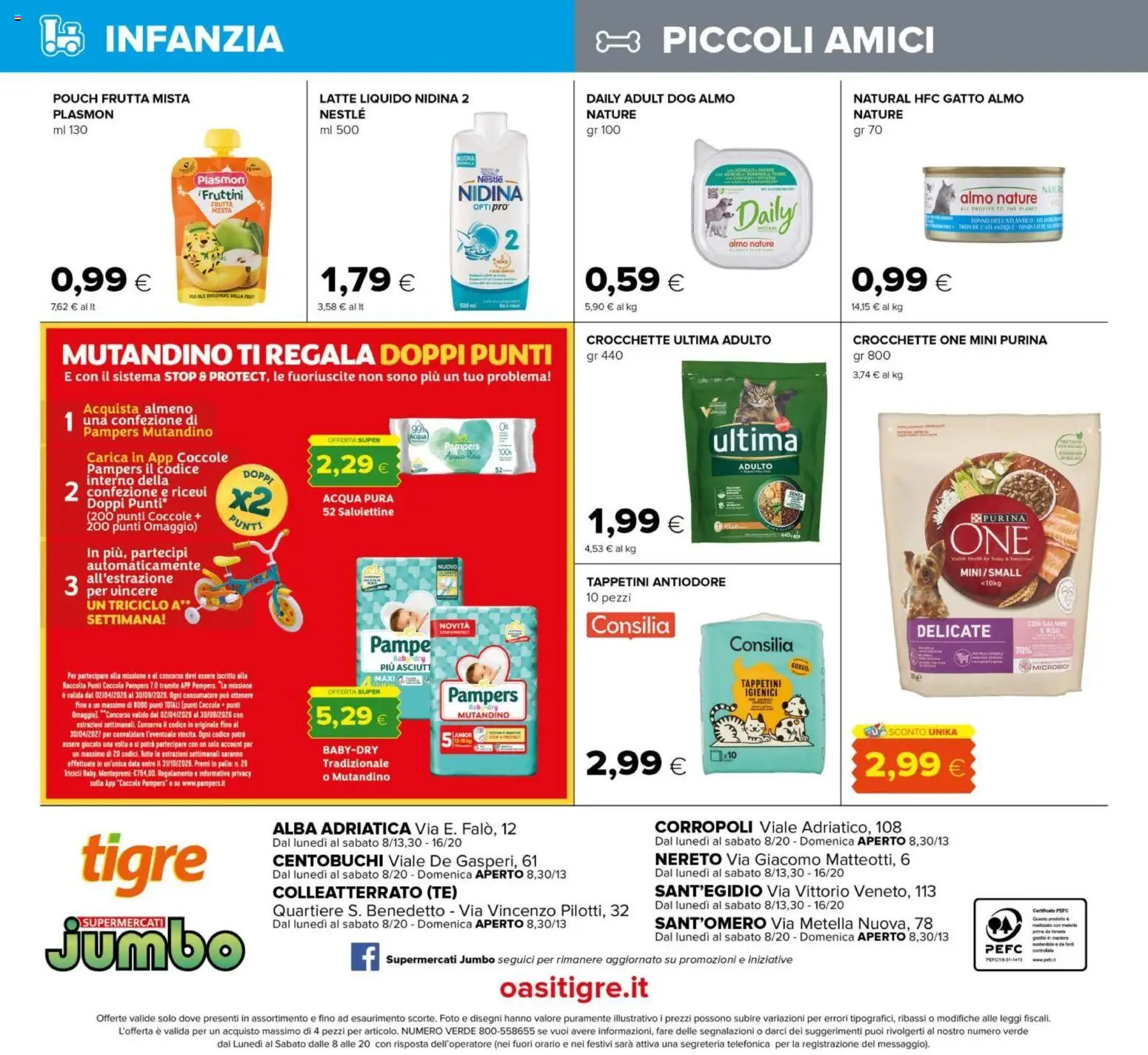 Volantino Tigre del 07.05.2026 | Pagina: 20 | Prodotti: Salmone, Tè, The, Pampers
