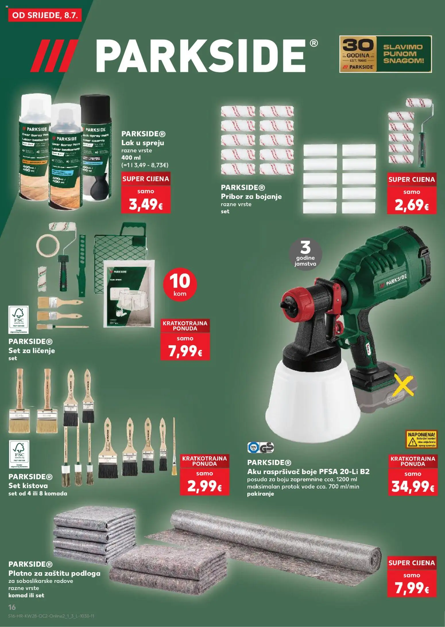 Kaufland katalog | vrijedi od 08.07.2026 | Stranica: 16 | Proizvodi: Parkside