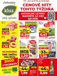 Klas leták platný od 07.09.2026