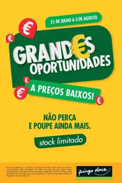 Pré-visualização Pingo Doce Bazar Grandes Oportunidades válido de 21/07/2026