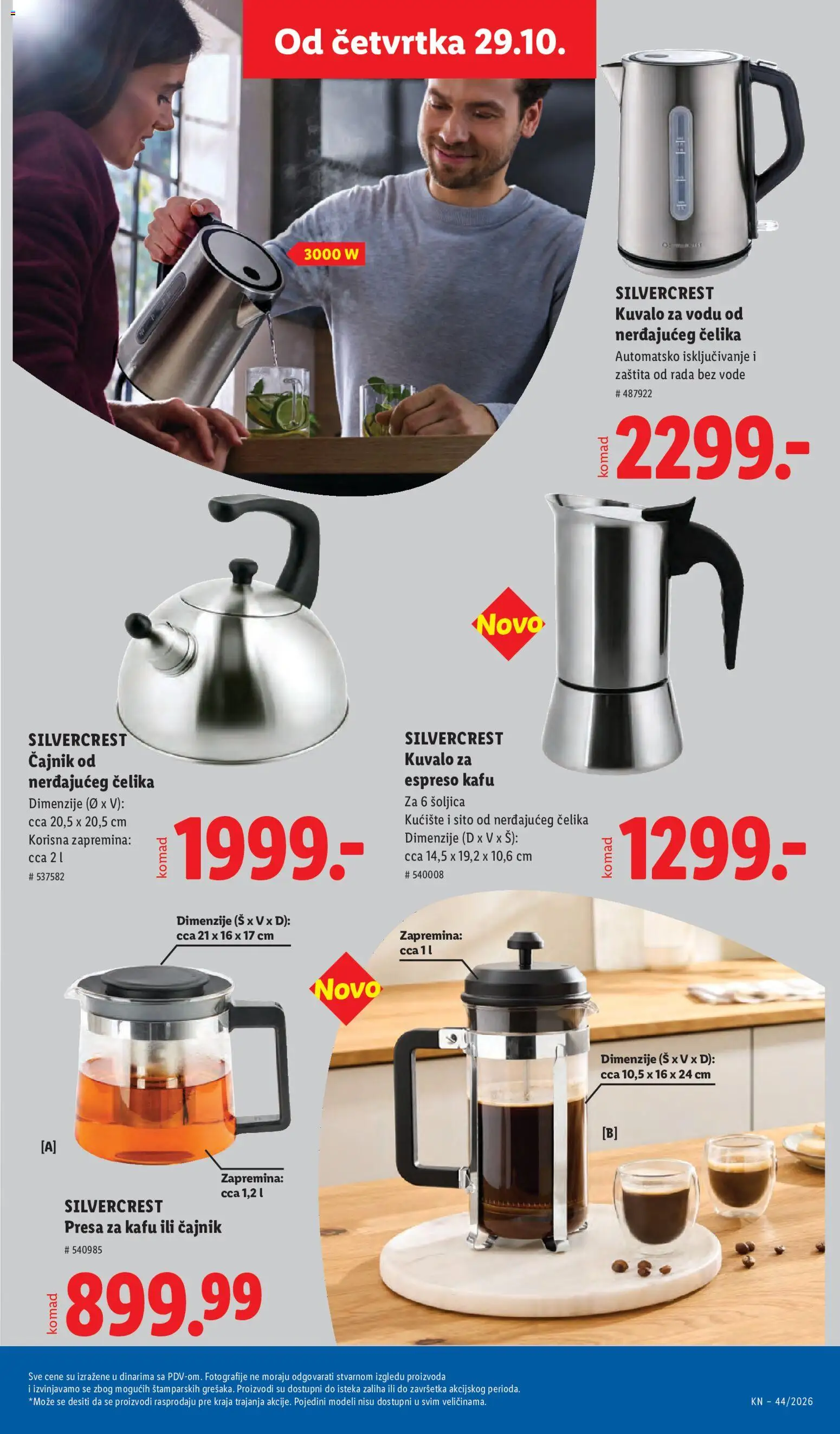 Lidl katalog - važi od 29.10.2026 | Strana: 87 | Proizvode: Silvercrest, Čajnik