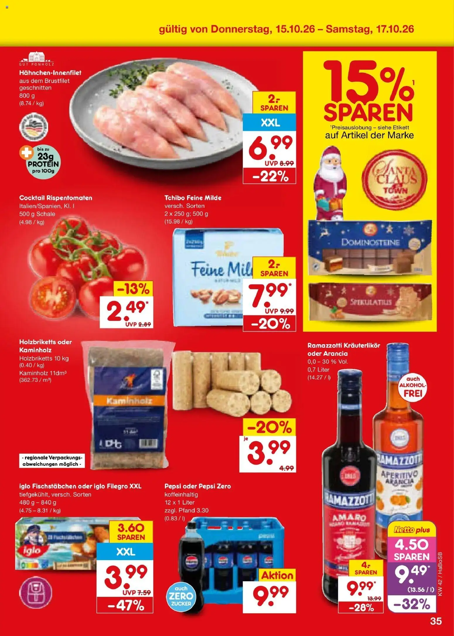 Netto Marken-Discount Prospekt Bochum (ab 12.10.2026) » Angebote | Seite: 49 | Produkte: Iglo, Alkohol, Pepsi, Ramazzotti