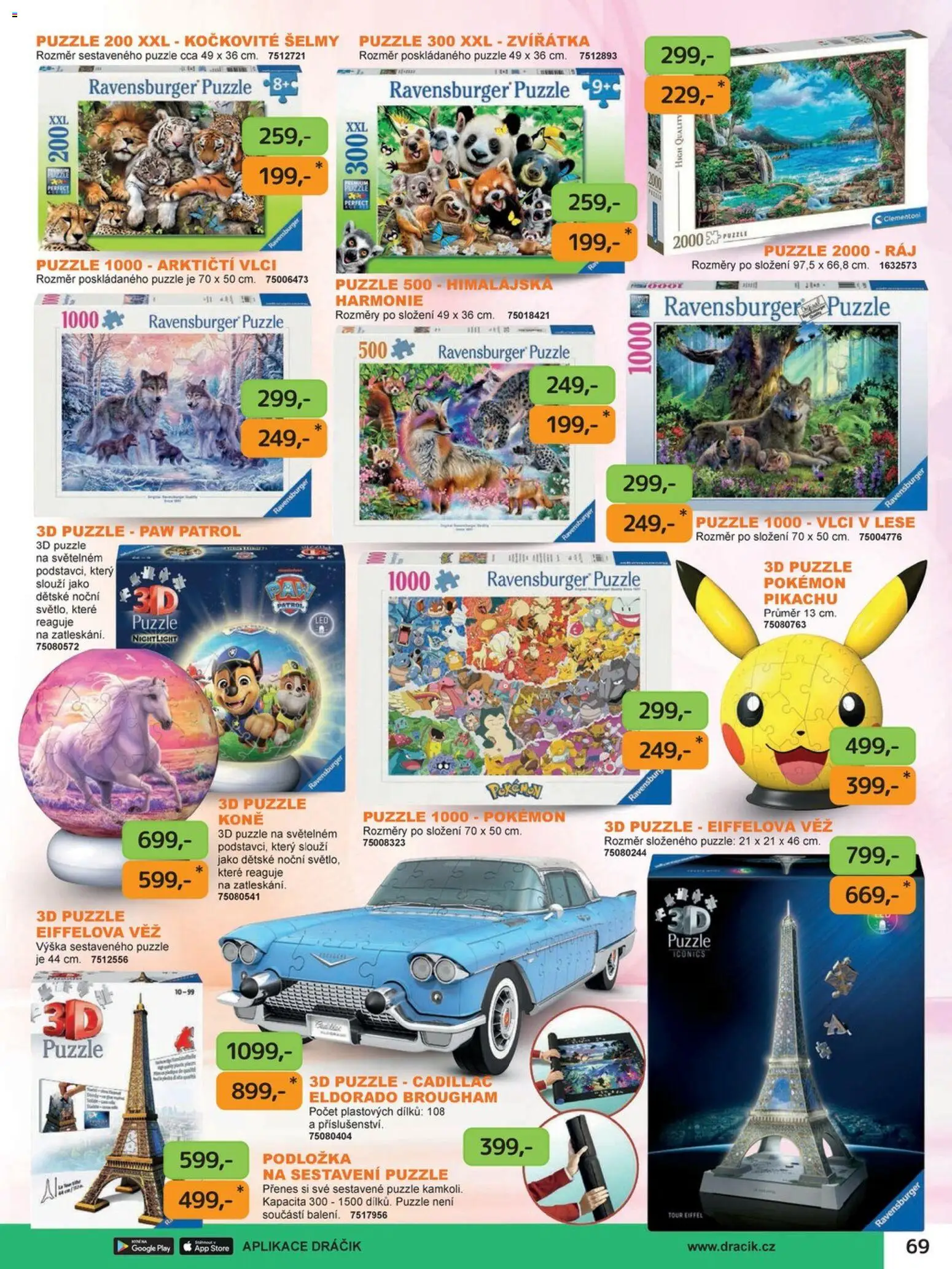 Dráčik katalog - Vánoce od 08.10.2026 | Strana: 69 | Produkty: Puzzle