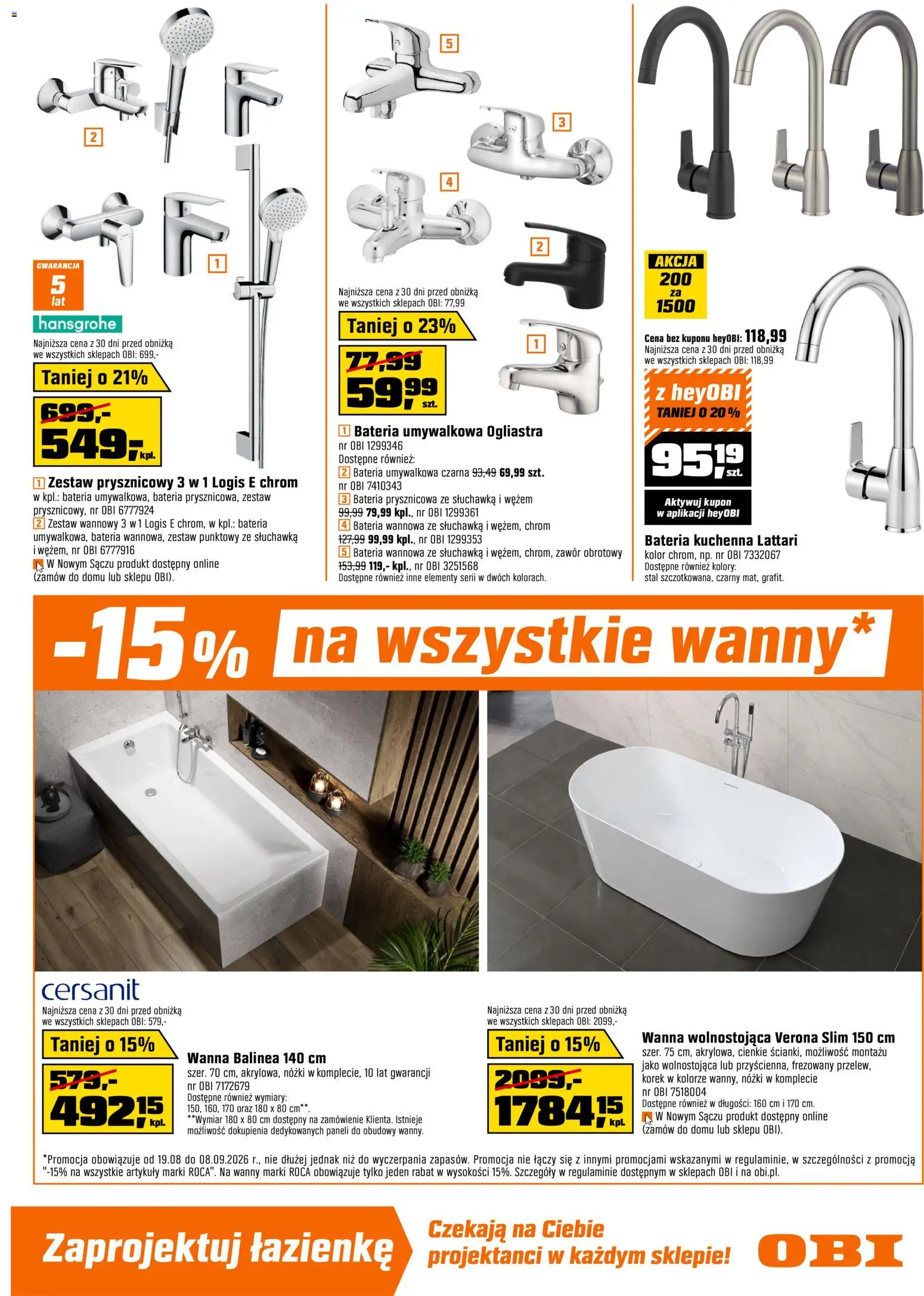 OBI gazetka od 19.08.2026 | Strona: 3 | Produkty: Bateria