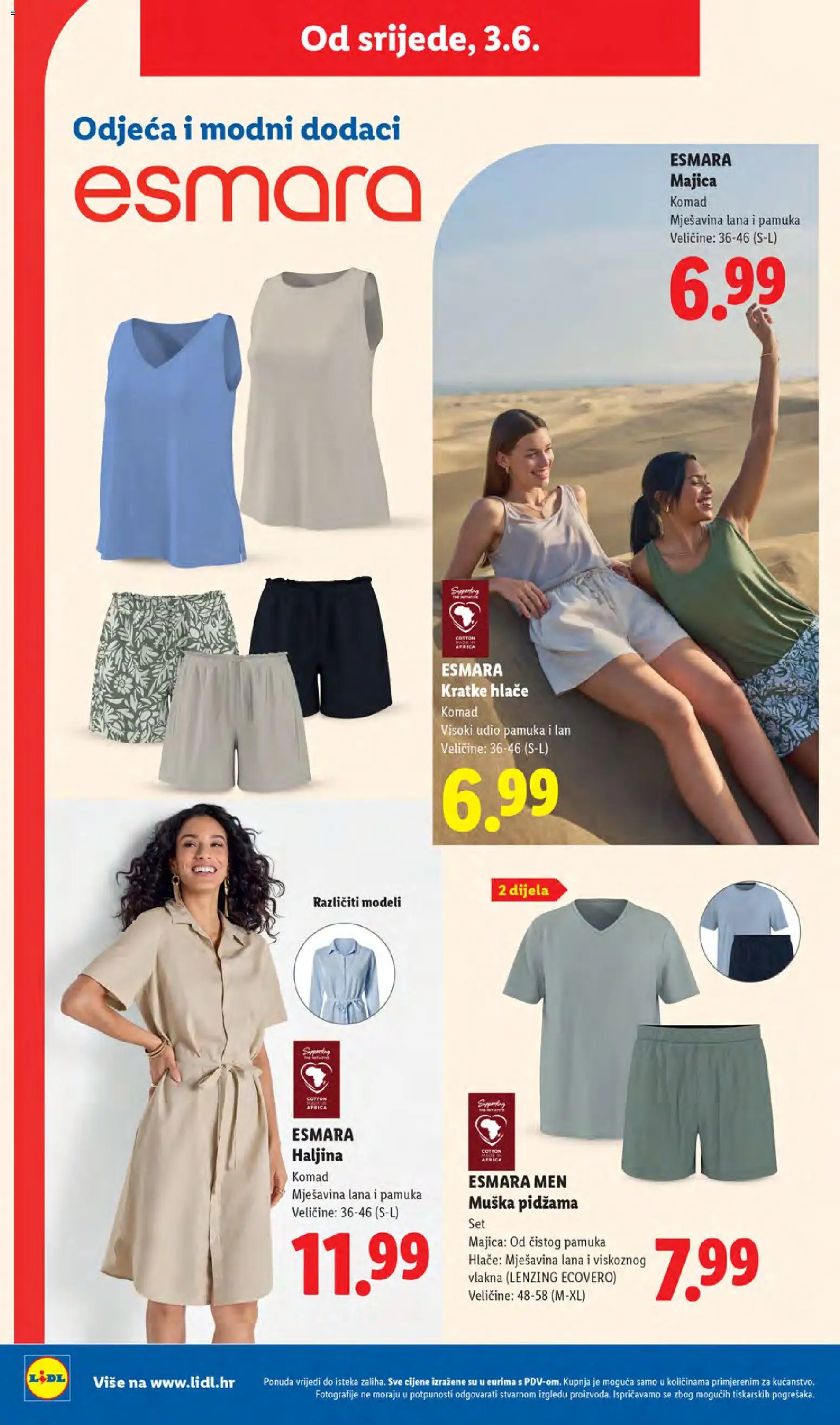 Lidl katalog | vrijedi od 01.06.2026 | Stranica: 42 | Proizvodi: Hlače, Kratke hlače, Pidžama, Haljina