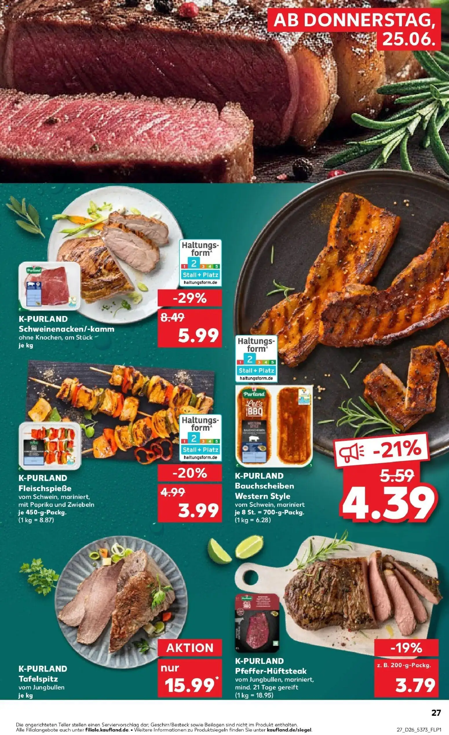 Kaufland Prospekt Göttingen – gültig ab 22.06.2026 | Seite: 36 | Produkte: Top, Tafelspitz, Zwiebeln, Paprika