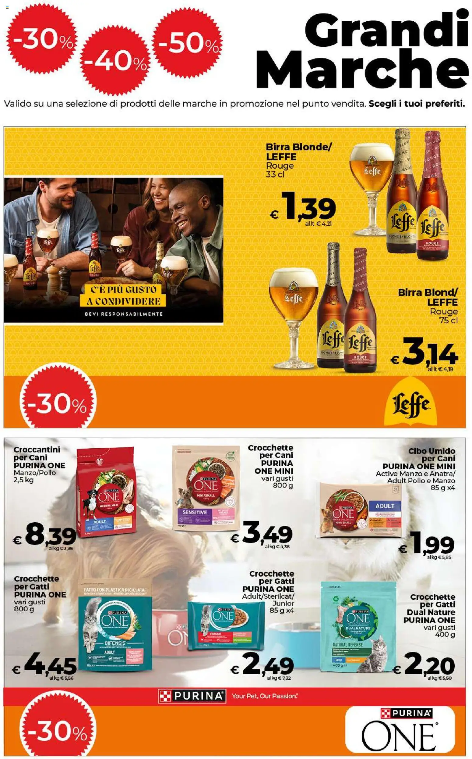 Volantino Ipercoop del 11/09/2026 | Pagina: 9 | Prodotti: Crocchette per gatti, Birra, Manzo, Crocchette per cani