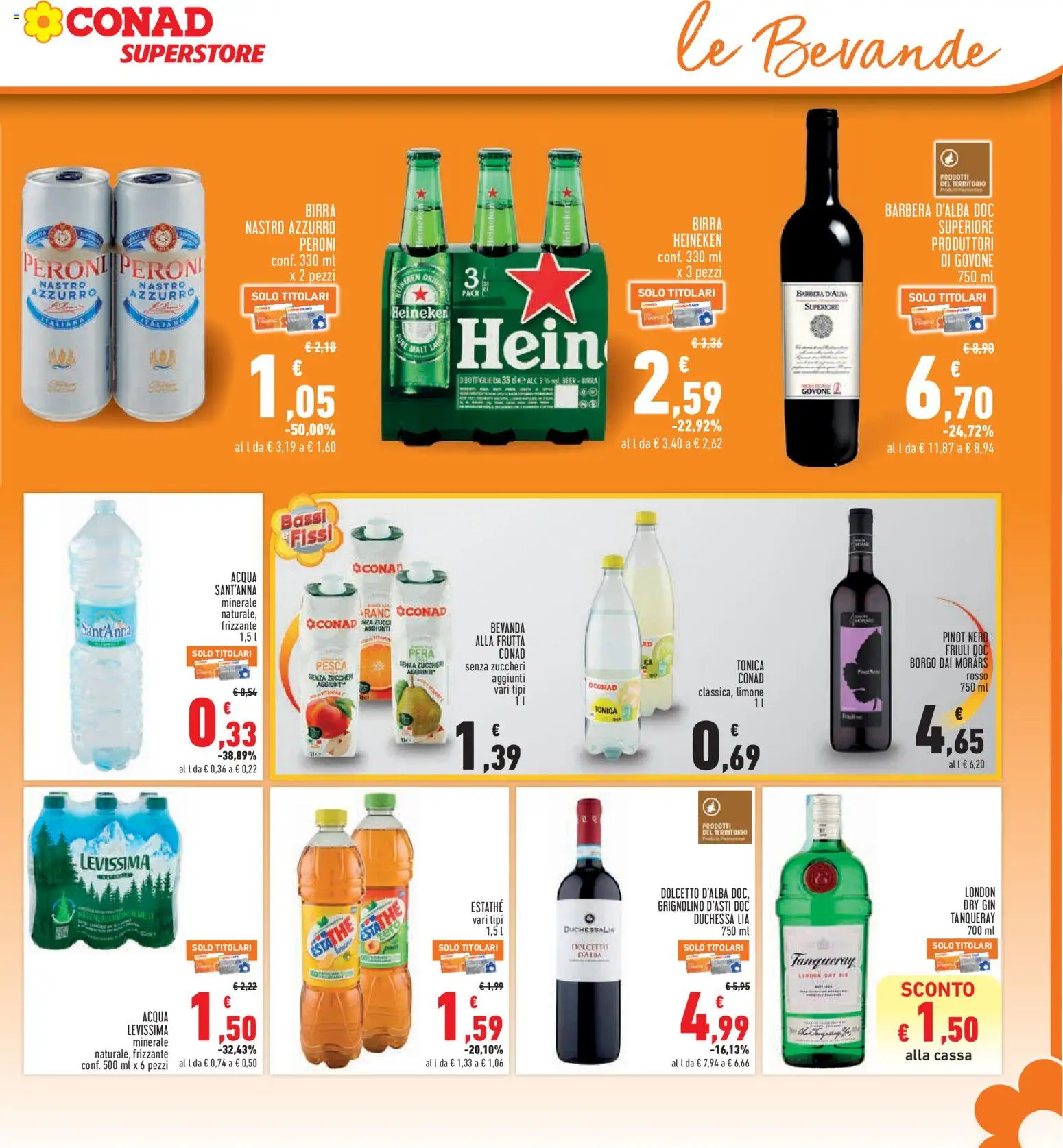 Volantino Conad del 21.05.2026 | Pagina: 19 | Prodotti: Frutta, Limone, Pesca, Heineken