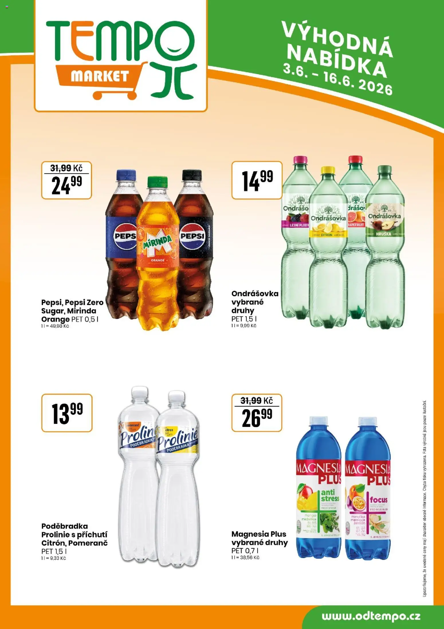 Tempo leták od 03.06.2026 | Strana: 12 | Produkty: Mango, Pepsi, Pepsi Zero, Mirinda