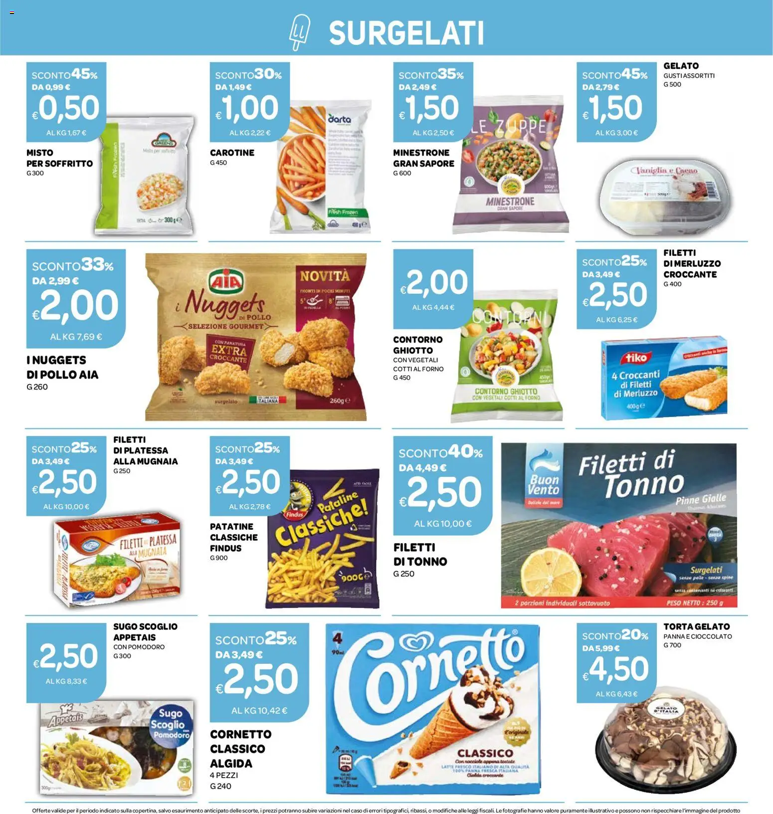 Volantino Ekom del 07.04.2026 | Pagina: 4 | Prodotti: Cornetto, Gelato, Torta, Cacao