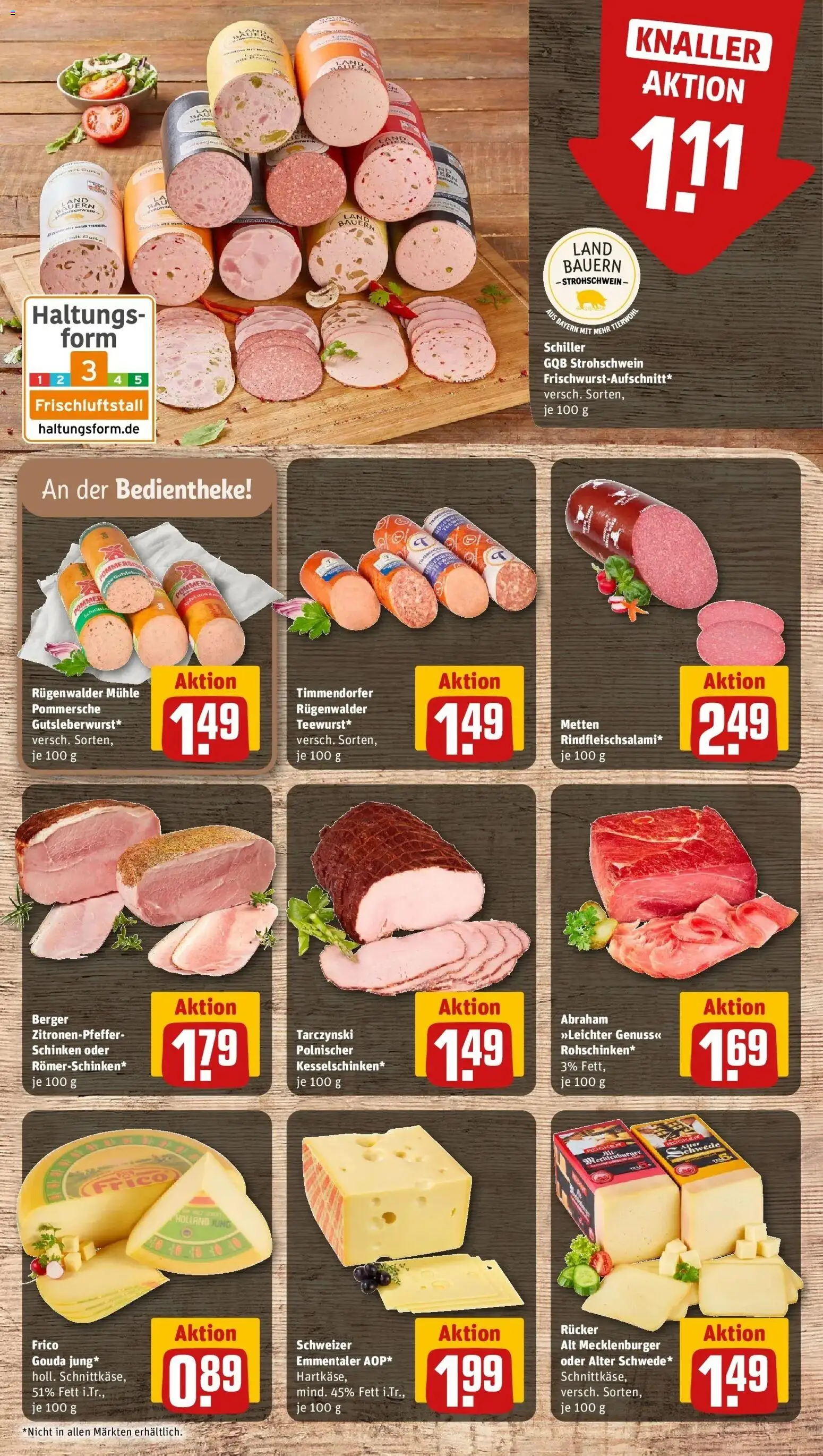 REWE Prospekt ab 10.08.2026 zum Blättern » Angebote | Seite: 8 | Produkte: Mühle, Gouda, Schinken