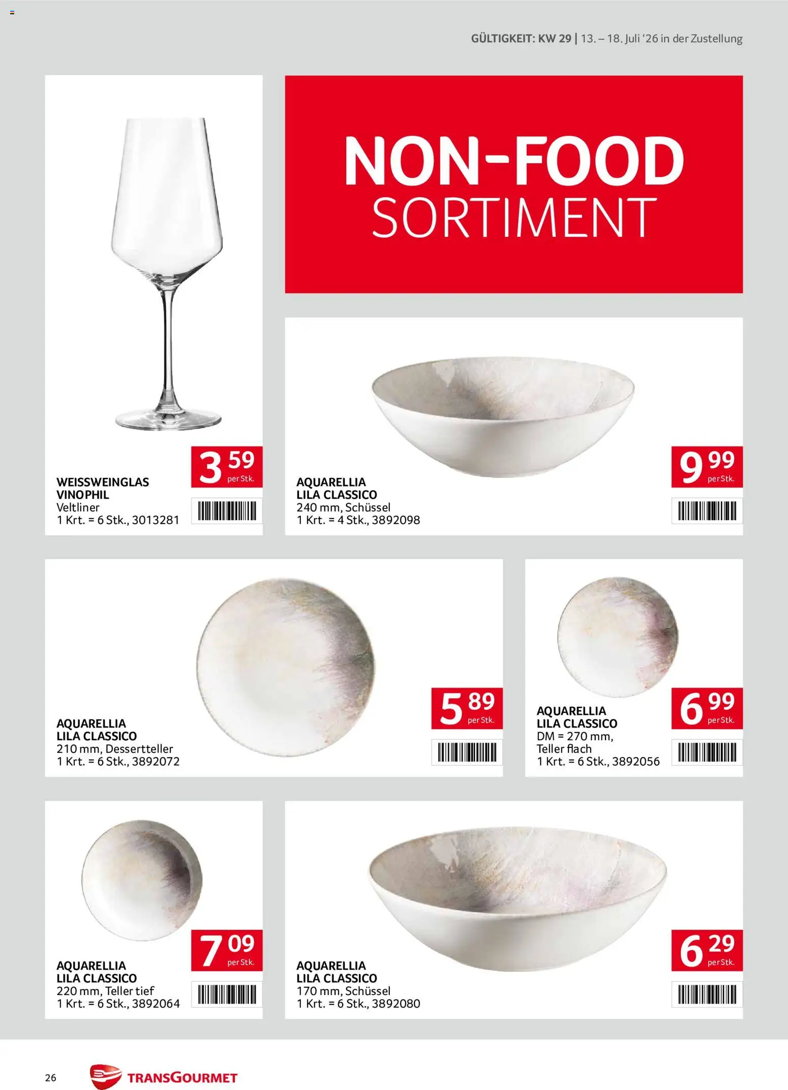 Transgourmet Zustellaktion gültig ab 13.07.2026 | Seite: 26