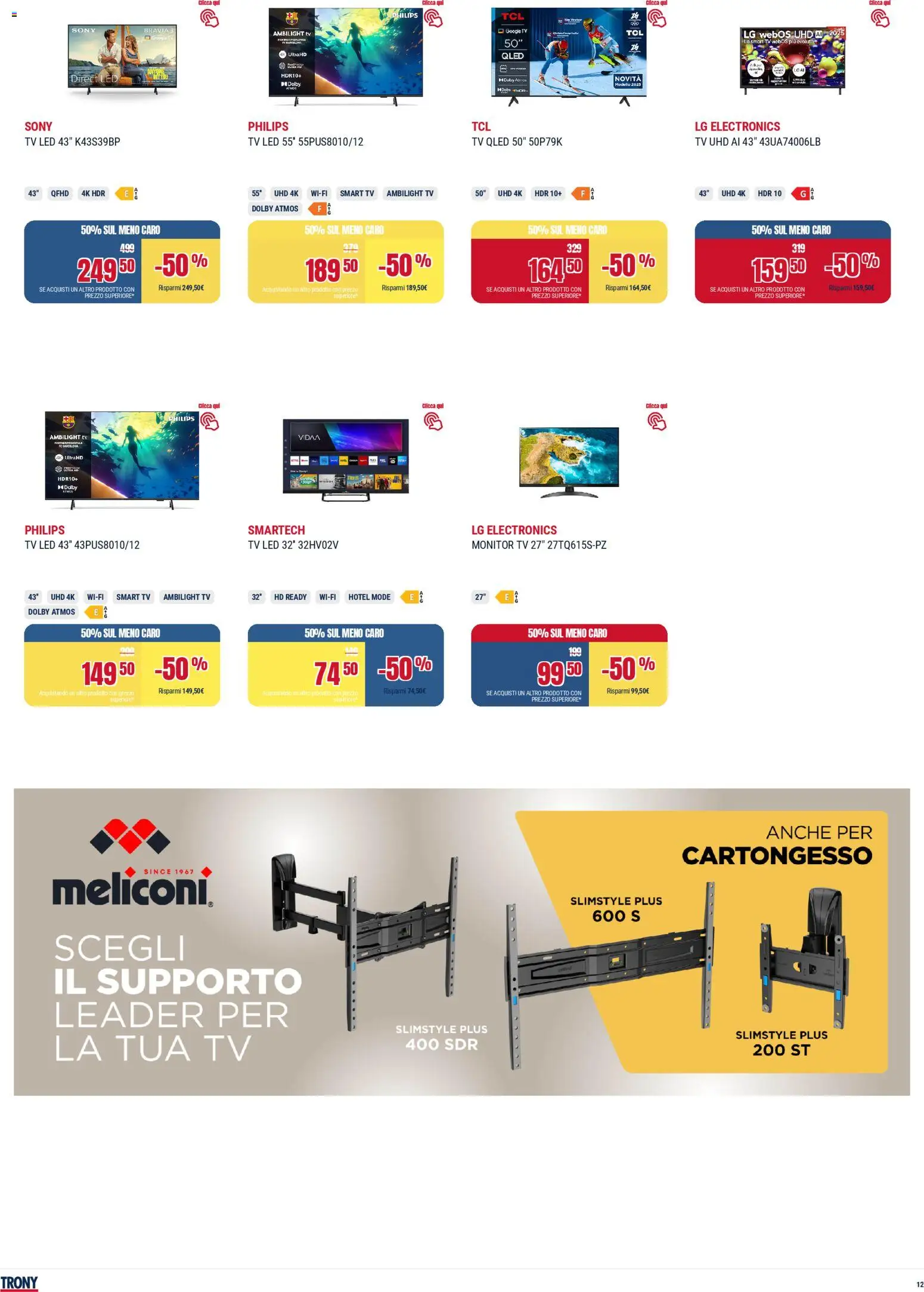 Volantino Trony del 28.04.2026 | Pagina: 12 | Prodotti: Monitor, smart TV, TV