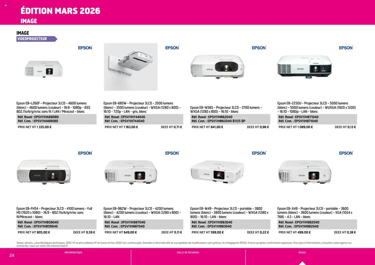 {H1} | Page: 24 | Produits: Portable, Projecteur