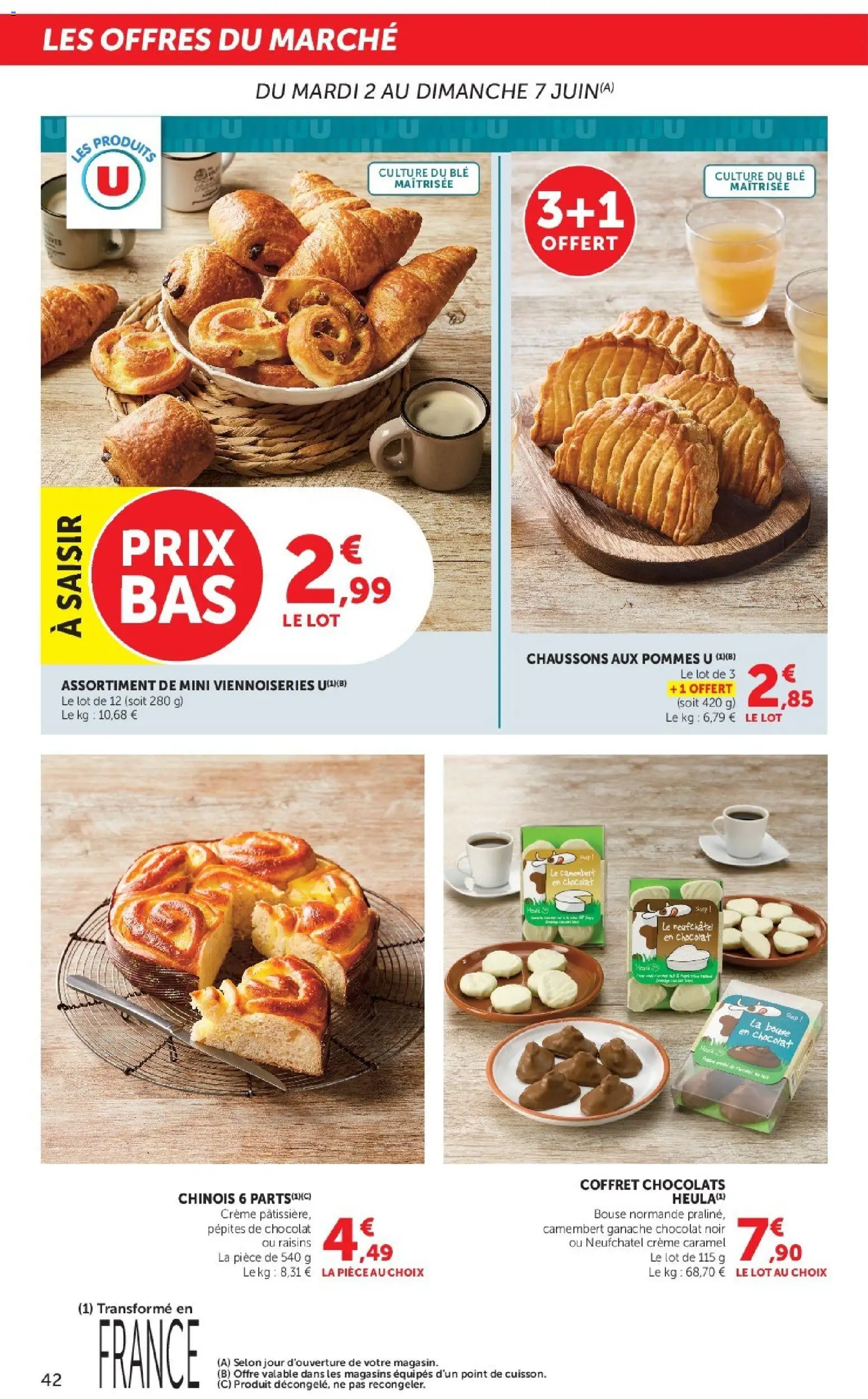 {H1} | Page: 42 | Produits: Pépites de chocolat, Chaussons, Camembert, Crème