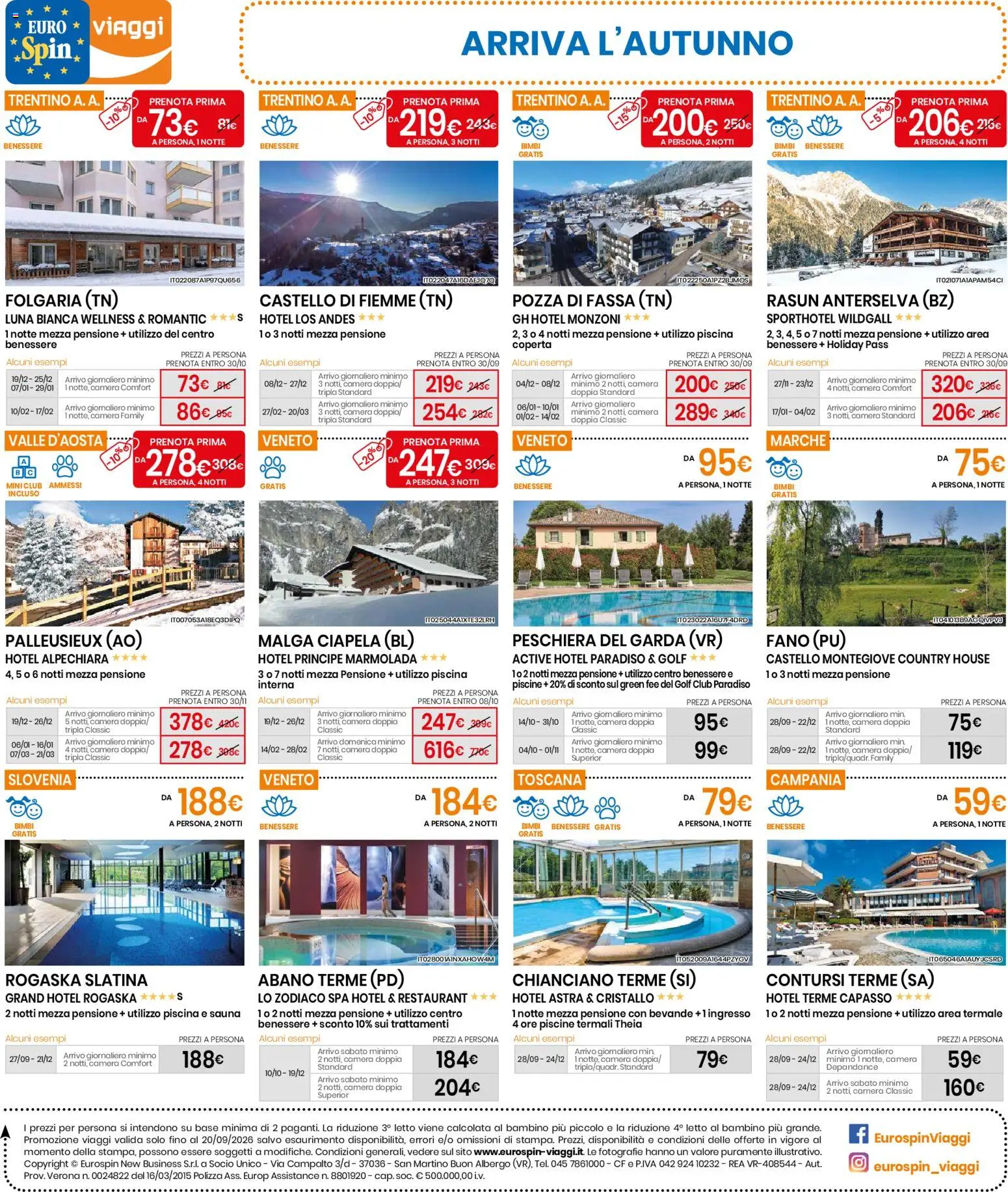 Volantino Eurospin del 10/09/2026 | Pagina: 18 | Prodotti: Bevande, Piscina, Letto, Coperta
