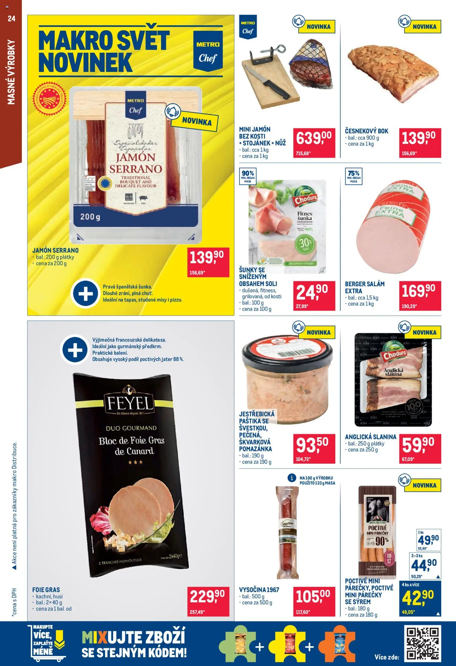 Makro leták - Pro milovníky jídla od 07.10.2026 | Strana: 24 | Produkty: Salám, Bok bez kosti, Nůž, Paštika