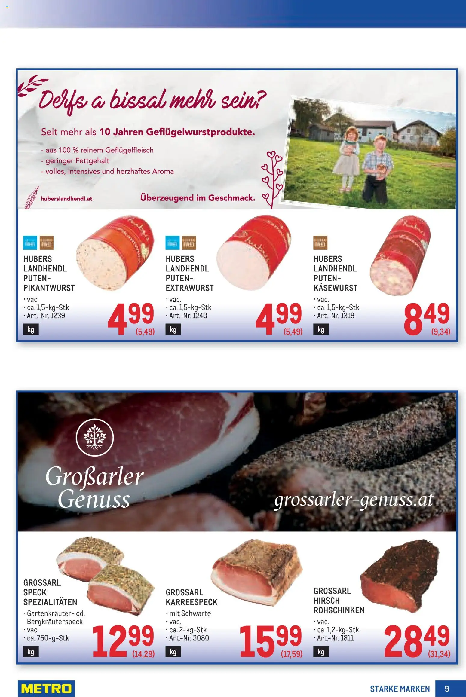 Metro angebote Starke Marken gültig ab 17.09.2026 | Seite: 9 | Produkte: Speck