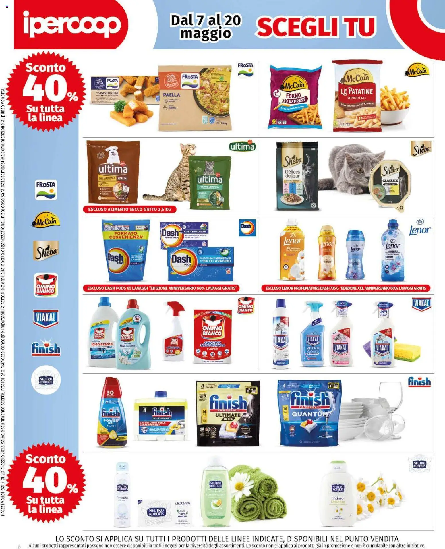 Volantino Ipercoop del 07.05.2026 | Pagina: 6 | Prodotti: Data, Forno, Paella, Doccia