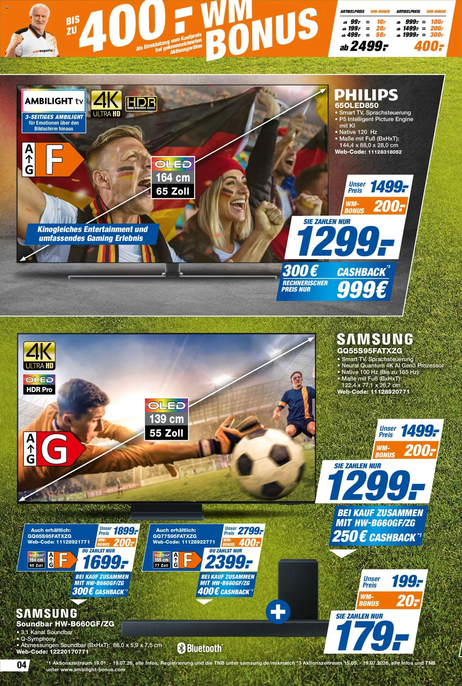 Expert Prospekt – gültig ab 29.05.2026 | Seite: 4 | Produkte: Samsung, Soundbar, Bildschirm, TV