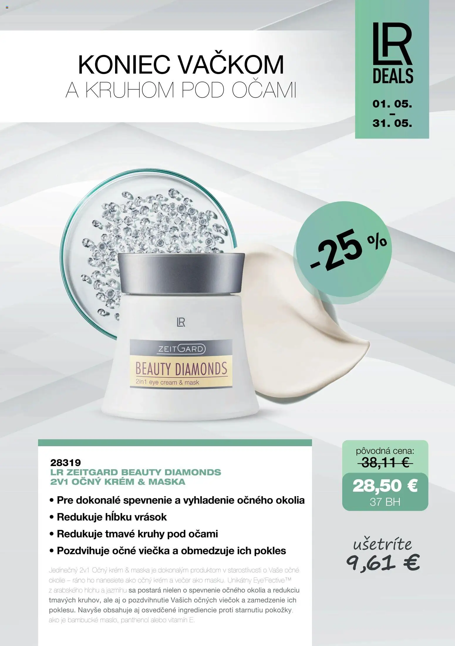 Nové LR akcie – leták je platný od 15.05.2026 | Strana: 23 | Produkty: Maska, Krém