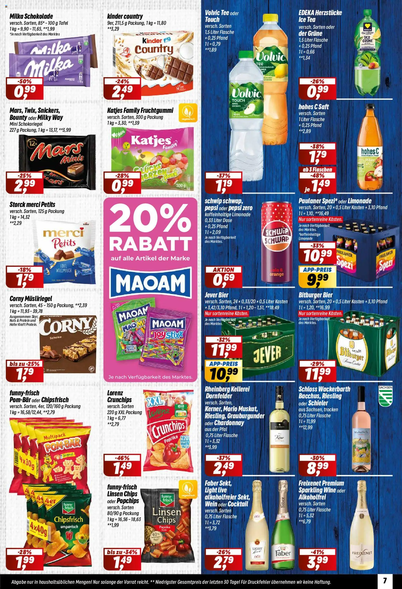 Simmel Prospekt – gültig ab 03.08.2026 | Seite: 7 | Produkte: Merci, Milka schokolade, Äpfel, Jever