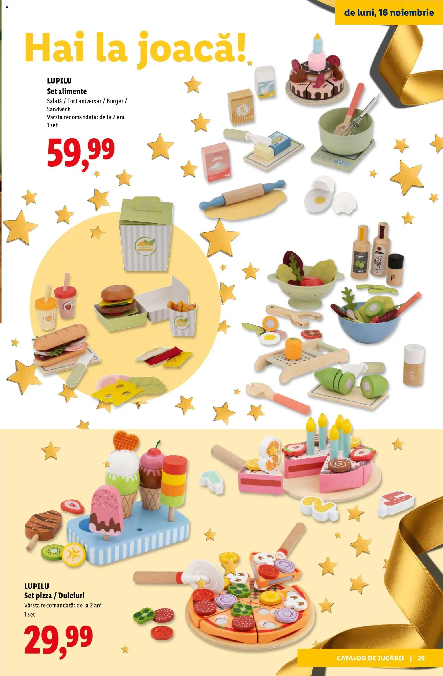 Noul catalog Lidl – valabil de la 02.11.2026 | Pagină: 29 | Produse: Tort, Pizza, Burger, Salată