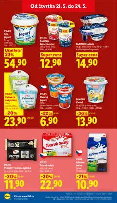 Náhled letáku PILOS Protein tvarohová tyčinka, 40 g, různé druhy od 21.05.2026 | Strana: 14