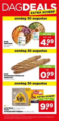 Leffe Blond Set 12 flesjes à 33 cl, Texels Set 12 flesjes à 30 cl en Desperados Original Set 12 blikjes à 33 cl, PROMO PACK - Voorbeeld van een folder van Plus, geldig van 26-08-2026 | Pagina: 35