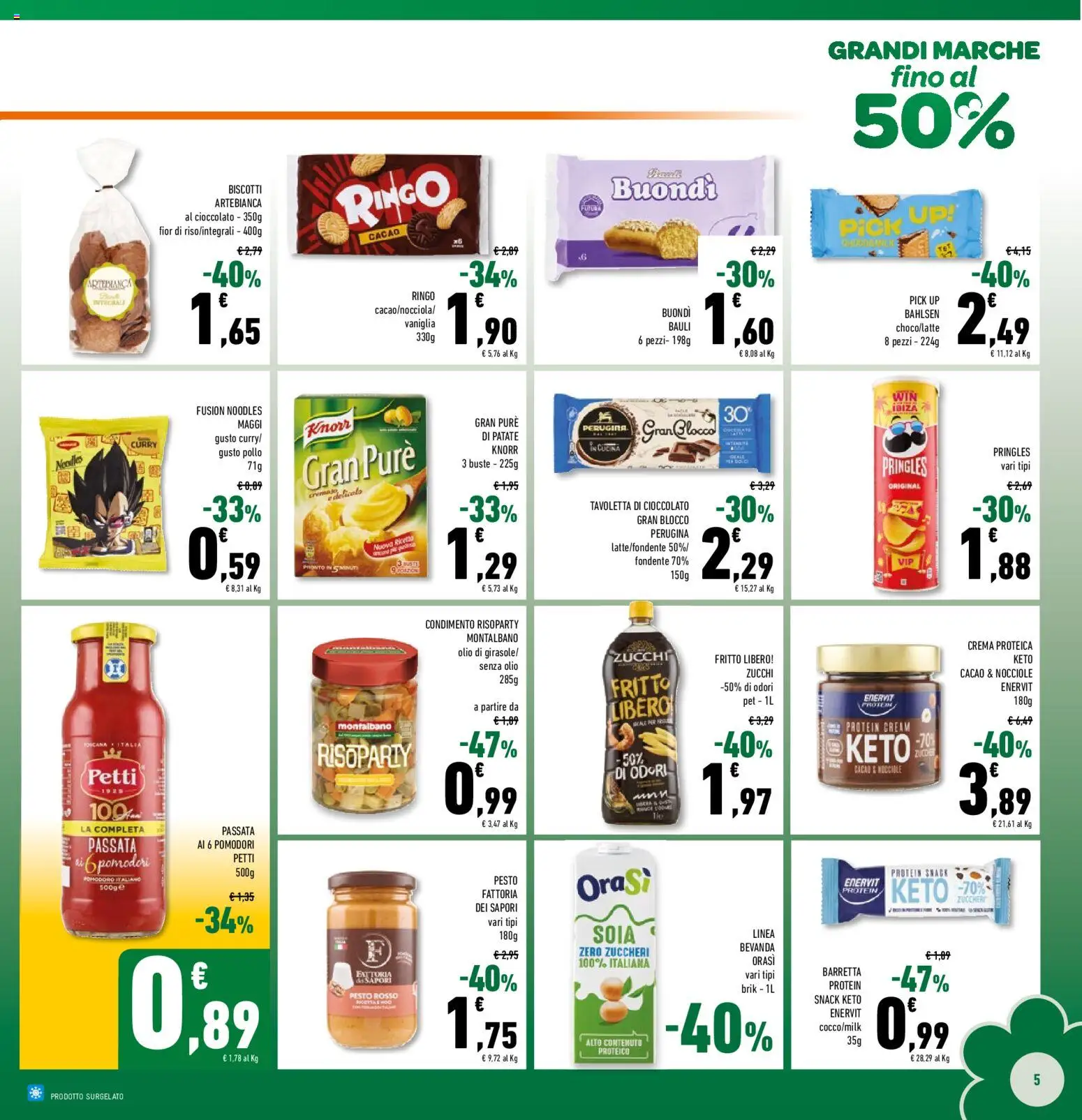 Volantino Conad del 23/09/2026 | Pagina: 5 | Prodotti: Vaniglia, Pomodori, Barretta, Cacao