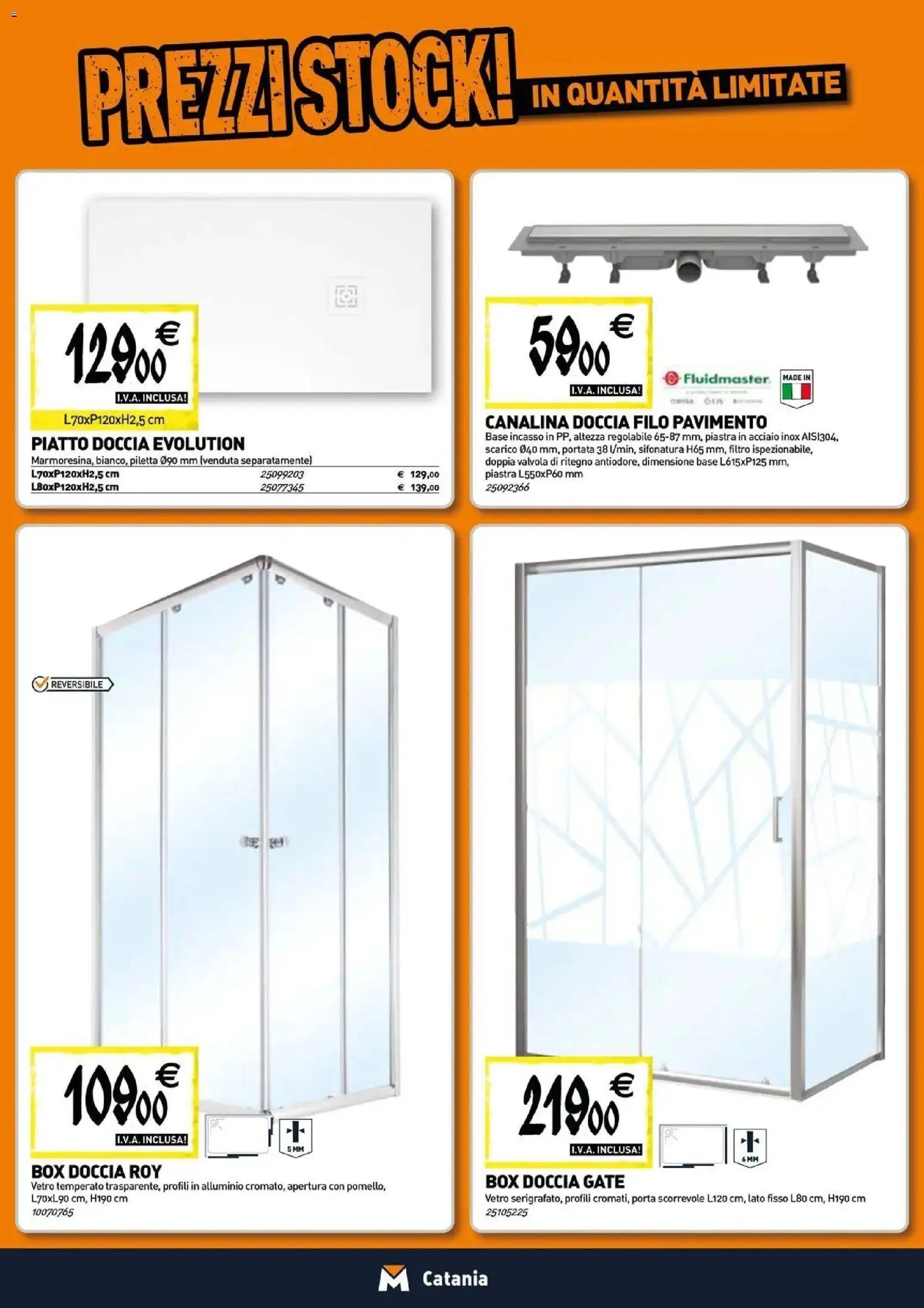 Volantino TECNOMAT del 12.03.2026 | Pagina: 2 | Prodotti: Box doccia, Piatto, Alluminio, Doccia